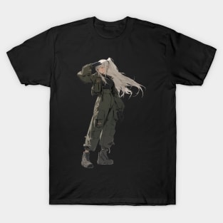 Anime Military Kawaii Girl T-Shirt